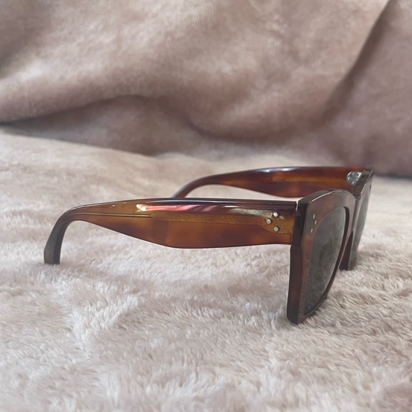 Genuine Celine Cat Eye Polarized Sunglasses in Tortoise - Picture 2 of 6
